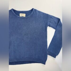 Current/Elliott "The Loner Sweater" Size 0 XSmall Indigo Fade Cotton